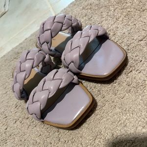 Purple sandals